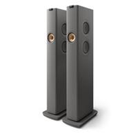Manufacturer Refurbished - KEF LS60 Wireless Floorstanding Speakers - Titaniu...