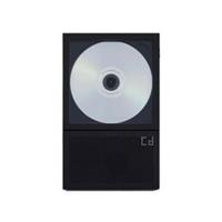 km5 Instant Disc Audio CP2 Bluetooth CD Player with Built-In Speaker - Black
