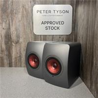 Pre-Loved - KEF LS50 Wireless II Wireless Bookshelf Speaker System - Titanium...