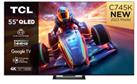TCL 55C745K 55" 4K QLED TV with Google TV and Game Master Pro 2.0