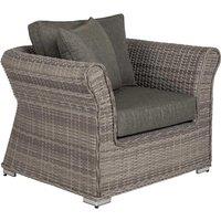 Rattan Garden Armchair in Grey - Lisbon - Rattan Direct