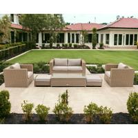 Rattan Garden 2 Seater Sofa Set in Willow - Ascot - Rattan Direct