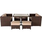 Replacement Cushions for Barcelona Sofa Cube Set in Coffee Cream - Rattan Direct