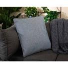 Premium Scatter Cushion in Grey Weave - Rattan Direct