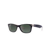 Ray-Ban Sunglasses Unisex New Wayfarer Color Mix - Black Frame Green Lenses 55-18