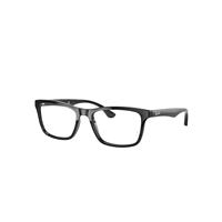 Ray-Ban Eyeglasses Unisex Rb5279 Optics - Black Frame Clear Lenses 55-18