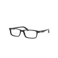 Ray-Ban Eyeglasses Unisex Rb5277 Optics - Black Frame Clear Lenses 52-17