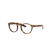 Ray-Ban Eyeglasses Unisex Rb5283 Optics - Tortoise Frame Clear Lenses 49-21