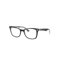 Ray-Ban Eyeglasses Woman Rb5285 Optics - Black Frame Clear Lenses 53-19