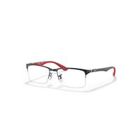 Ray-Ban Eyeglasses Unisex Rb8411 Optics - Grey Frame Clear Lenses 54-17