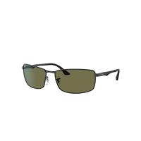Ray-Ban Sunglasses Man Rb3498 - Black Frame Green Lenses Polarized 64-17