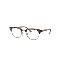 Ray-Ban Eyeglasses Unisex Clubmaster Optics - Havana Frame Clear Lenses 49-21