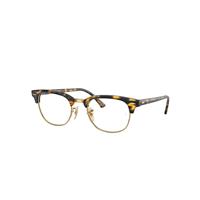 Ray-Ban Eyeglasses Unisex Clubmaster Optics - Havana Frame Clear Lenses 51-21