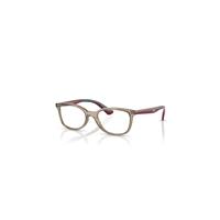 Ray-Ban Eyeglasses Children Rb1586 Optics Kids - Red On Green Frame Clear Lenses Polarized 49-16