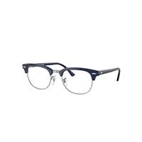 Ray-Ban Eyeglasses Unisex Clubmaster Optics - Blue Frame Clear Lenses Polarized 49-21