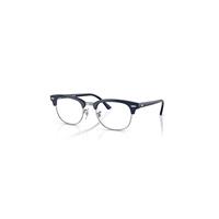 Ray-Ban Eyeglasses Unisex Clubmaster Optics - Blue Frame Clear Lenses Polarized 51-21