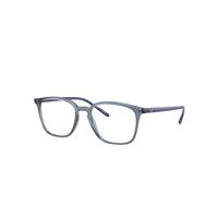Ray-Ban Eyeglasses Unisex Rb7185 Optics - Transparent Blue Frame Clear Lenses Polarized 52-18