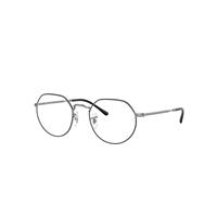 Ray-Ban Eyeglasses Unisex Jack Optics - Gunmetal Frame Clear Lenses Polarized 51-20