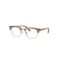 Ray-Ban Eyeglasses Unisex Clubmaster Optics Limited - Havana Brown Frame Clear Lenses Polarized 51-21
