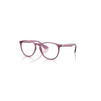 Ray-Ban Eyeglasses Woman Erika Optics - Transparent Violet Frame Clear Lenses Polarized 51-18