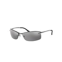 Ray-Ban Sunglasses Man Rb3183 - Gunmetal Frame Silver Lenses Polarized 63-15