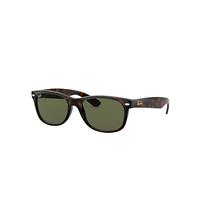 Ray-Ban Sunglasses Unisex New Wayfarer Classic - Tortoise Frame Green Lenses 52-18