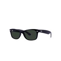 Ray-Ban Sunglasses Unisex New Wayfarer Classic - Black Frame Green Lenses Polarized 52-18