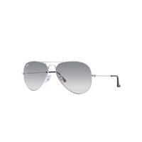 Ray-Ban Sunglasses Unisex Aviator Gradient - Silver Frame Grey Lenses 55-14