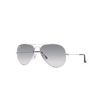 Ray-Ban Sunglasses Unisex Aviator Gradient - Silver Frame Grey Lenses 62-14
