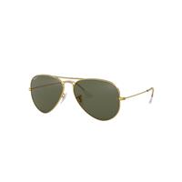 Ray-Ban Sunglasses Unisex Aviator Classic - Gold Frame Green Lenses Polarized 62-14