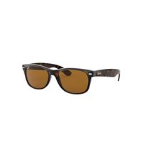 Ray-Ban Sunglasses Unisex New Wayfarer Classic - Light Havana Frame Brown Lenses 55-18