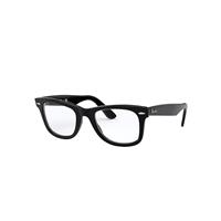 Ray-Ban Eyeglasses Unisex Original Wayfarer Optics - Black Frame Clear Lenses 50-22