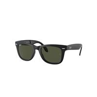 Ray-Ban Sunglasses Man Wayfarer Folding Classic - Black Frame Green Lenses 50-22