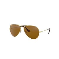 Ray-Ban Sunglasses Unisex Aviator Classic - Arista Gold Frame Brown Lenses 62-14