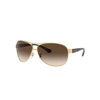 Ray-Ban Sunglasses Man Rb3386 - Arista Gold Frame Brown Lenses 63-13