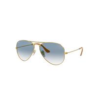 Ray-Ban Sunglasses Unisex Aviator Gradient - Arista Gold Frame Blue Lenses 62-14