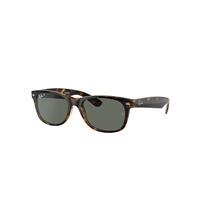 Ray-Ban Sunglasses Unisex New Wayfarer Classic - Tortoise Frame Green Lenses Polarized 52-18
