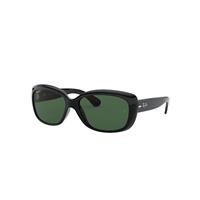 Ray-Ban Sunglasses Woman Jackie Ohh - Black Frame Green Lenses Polarized 58-17