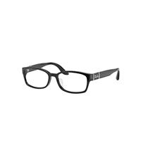 Ray-Ban Eyeglasses Unisex Rb5198 Optics - Black Frame Clear Lenses 53-16