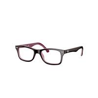 Ray-Ban Eyeglasses Unisex Rb5228 Optics - Brown Frame Clear Lenses 53-17