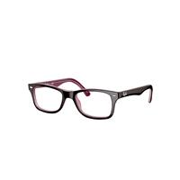 Ray-Ban Eyeglasses Unisex Rb5228 Optics - Brown Frame Clear Lenses 50-17