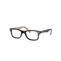Ray-Ban Eyeglasses Unisex Rb5228 Optics - Tortoise Frame Clear Lenses 50-17