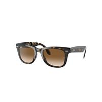 Ray-Ban Sunglasses Man Wayfarer Folding Classic - Light Havana Frame Brown Lenses 50-22