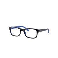 Ray-Ban Eyeglasses Unisex Rb5268 Optics - Black Frame Clear Lenses 52-17