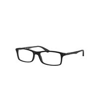 Ray-Ban Eyeglasses Unisex Rb7017 Optics - Black Frame Clear Lenses 54-17