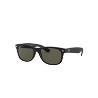 Ray-Ban Sunglasses Unisex New Wayfarer Classic - Black Frame Green Lenses Polarized 52-18
