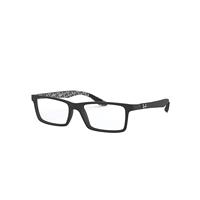 Ray-Ban Eyeglasses Unisex Rb8901 Optics - Black Frame Clear Lenses Polarized 53-17