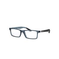 Ray-Ban Eyeglasses Unisex Rb8901 Optics - Black Frame Clear Lenses Polarized 55-17