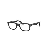 Ray-Ban Eyeglasses Unisex Rb5228 Optics - Black Frame Clear Lenses Polarized 53-17