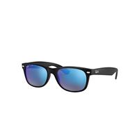 Ray-Ban Sunglasses Unisex New Wayfarer Flash - Black Frame Blue Lenses 52-18